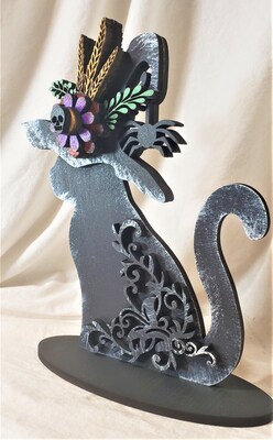 Black Cat Halloween Decoration - image3